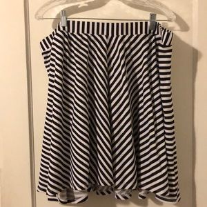 Striped Torrid Skater Skirt 3X